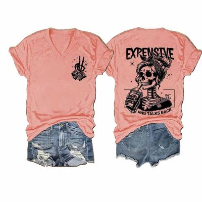 NineFit Basics Expensive Difficult and Talks Back Shirt V-Neck Expensive Difficult and Talks Back Hoodie Mother's Day Tshirt, 3X-Large, Sakura