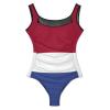 Fattyeery Women's Elegant Casual Swimsuit Netherlands Flag One-Piece Swimwear XL view 3
