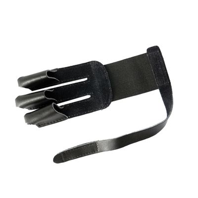 balacoo Three-Finger Cowhide Glove for Arrow Recurve Hunting Wrist Hook and Loop Design for Finger Protection Lightweight and Portable Archery Accessory