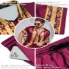 ZSJR Mens Hawaiian 2 Piece Track Suits Set Outfits Red Satin Pajamas African Camisas De Trabajo Para Hombre Halloween Dressy Jumpsuit Romper Beach Resort Wear Aloha Shirts Short Sleeve for Men view 4