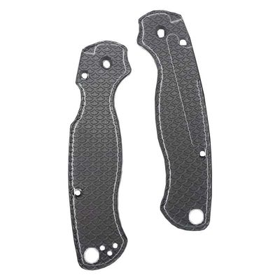 Echeson 1 Pair Scales Handle Fits for Spyderco Paramilitary 2 C81, Custom Clear Acrylic Handle Patch DIY Replacement (Size : B)