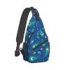 TKDYVAI Peacock Crossbody Bag Women Shoulder Bag Backpack Cute Sling Bag Chest Casual Daypack Feather Bag Outdoor view 2