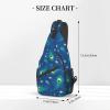 TKDYVAI Peacock Crossbody Bag Women Shoulder Bag Backpack Cute Sling Bag Chest Casual Daypack Feather Bag Outdoor view 3