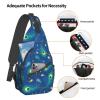 TKDYVAI Peacock Crossbody Bag Women Shoulder Bag Backpack Cute Sling Bag Chest Casual Daypack Feather Bag Outdoor view 4