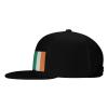 Irish Flag Custom Baseball Cap with Print Photo, Personalized Adjustable Summer Sun Hat Unisex Black view 3