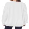 QAUN Oversized Usa Sweatshirt Women: Patriotic Tshirt 4th July Shirt Long Sleeve Casual Pullover Tops(White1, Small) view 3