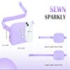 COSHAYSOO Purple Belt Bag Crossbody Initial Fanny Waist Pack Preppy Cute Trendy Gifts for 5 6 7 8 9 10 11 12 13 14 Year Old Girls Preteen Tween Teen Birthday Valentines Easter Letter I view 3