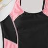Hansber Girls Sleeveless One Piece Swimsuit Athletic Sports Rash Guard Swimwear Beachwear Sunsuit Pink 7-8 Years view 2