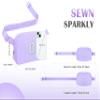 COSHAYSOO Initial Fanny Pack Crossbody Belt Bag for Girls Personalized Purse Birthday Gifts Purple Letter O view 3
