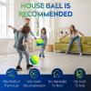 Picador PP Indoor Soccer Ball Size 4, Soft Kids Soccer Balls at Home Yard, Silent Balls Gifts for Boys Girls Toddler Youth with Pump(Bright Green Yellow) view 4