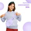 COSHAYSOO Purple Belt Bag Crossbody Initial Fanny Waist Pack Small Cross Body Chest Purse for Teen Girls Women Running Hiking Workouts Fashion Little Big Sister Birthday Easter Gift Letter G view 2