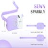COSHAYSOO Purple Belt Bag Crossbody Initial Fanny Waist Pack Small Cross Body Chest Purse for Teen Girls Women Running Hiking Workouts Fashion Little Big Sister Birthday Easter Gift Letter G view 3