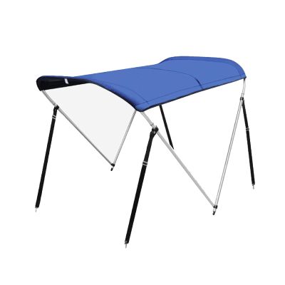 2/3/4 Bow Bimini Top Cover Sun Shade Boat Canopy Waterproof Stainless Aluminum Frame ,Waterproof Boat Bimini Top Cover,with Rear Support Poles And Storage Boot,Multiple Size Options ( Size : 2 Bow 63"