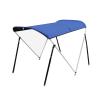 2/3/4 Bow Bimini Top Cover Sun Shade Boat Canopy Waterproof Stainless Aluminum Frame ,Waterproof Boat Bimini Top Cover,with Rear Support Poles And Storage Boot,Multiple Size Options ( Size : 2 Bow 63" view 1