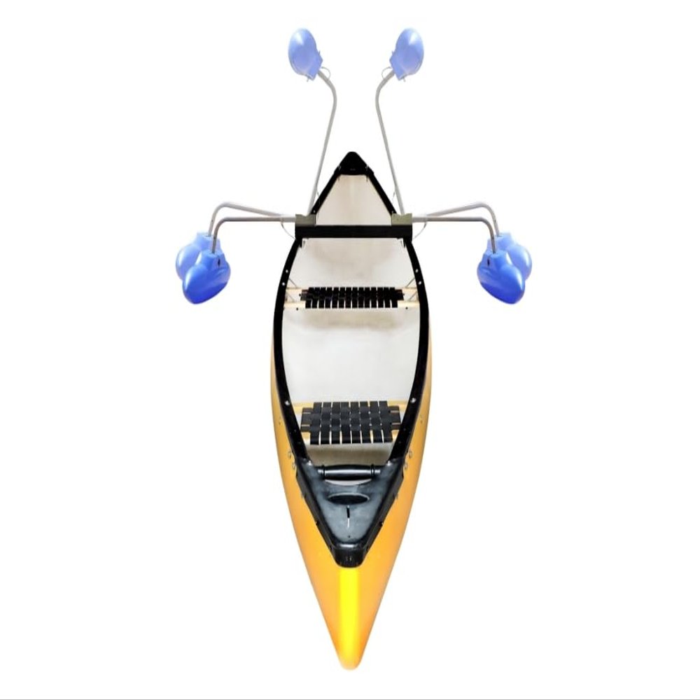 GIGACRAFT Canoe Outriggers Floats Package, Hard Plastic Polyethylene Stabilizer Floats Kit, Adjustable Stabilizers for Kayak Canoe Fishing Standing Paddling(36")
