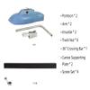 GIGACRAFT Canoe Outriggers Floats Package, Hard Plastic Polyethylene Stabilizer Floats Kit, Adjustable Stabilizers for Kayak Canoe Fishing Standing Paddling(36") view 2