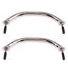 2pcs Boat Handrail Grab Handle - 8 inch 20cm Long - Polished Hand Rail with Flange and Stud - 316 Stainless Steel/276 view 1