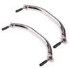 2pcs Boat Handrail Grab Handle - 8 inch 20cm Long - Polished Hand Rail with Flange and Stud - 316 Stainless Steel/276 view 3