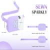 COSHAYSOO Purple Belt Bag Crossbody Initial Fanny Waist Pack Small Cute Birthday Nurse Day Appreciation Easter Gift for Teen Girls 10 12 13 14 Year Old Preppy Trendy Stuff Letter K view 3