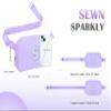 COSHAYSOO Lavender Belt Bag Crossbody Initial Fanny Waist Pack Small Monogrammed Birthday Easter Gift for Preteen Tween Teenage Girls Age 8-10 Traveling Stuff Preppy Girly Things Letter S view 2