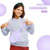 COSHAYSOO Purple Cheer Belt Bag Personalized Cheerleader Gifts for Girls First Recital Dance Performance Team Gift Ideas Initial Fanny Pack Crossbody Purse Teen Girl Stuff Accessories Letter R view 2