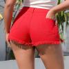 Silver Shorts Low Waisted Shorts Silver Jean Shorts for Women Denim Shirt Women Beach Shorts for Women view 3
