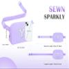 COSHAYSOO Purple Belt Bag Crossbody Initial Fanny Waist Pack Preppy Cute Trendy Gifts for 5 6 7 8 9 10 11 12 13 14 Year Old Girls Preteen Tween Teen Birthday Christmas Valentines Easter Letter Y view 3