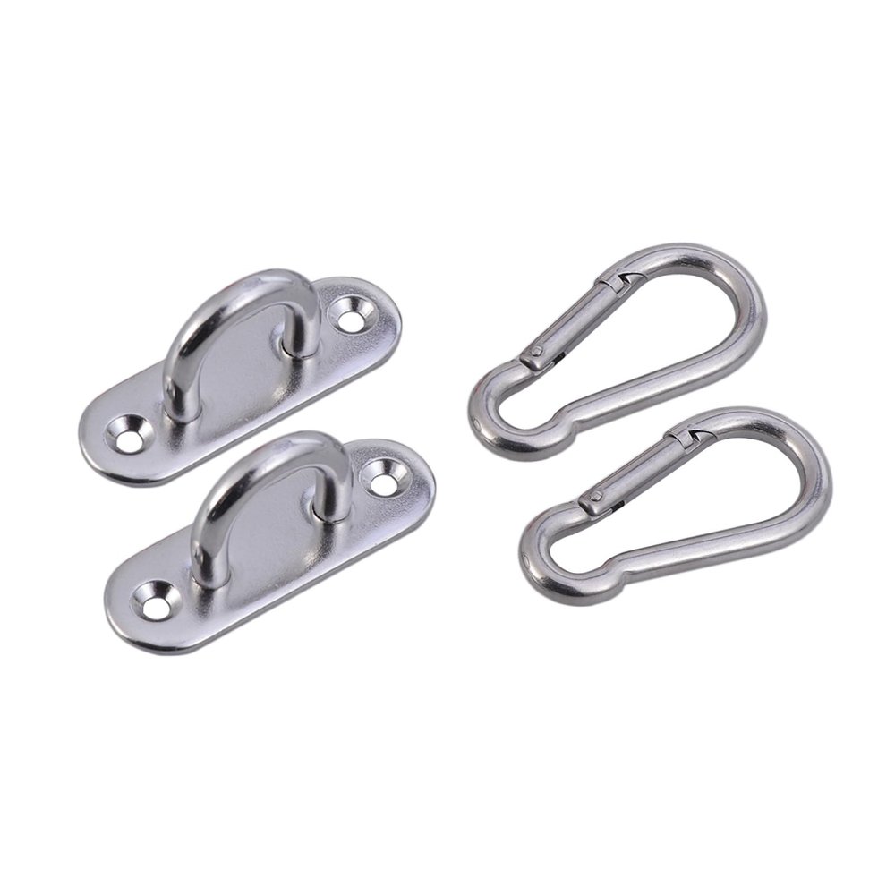 UPKOCH 2pcs Heavy Duty Ceiling Wall Mount Brackets with Turnbuckle Hooks Secure Suspension for Hammocks Gymnastic Rings and More Silver