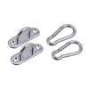 UPKOCH 2pcs Heavy Duty Ceiling Wall Mount Brackets with Turnbuckle Hooks Secure Suspension for Hammocks Gymnastic Rings and More Silver view 1