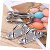 UPKOCH 2pcs Heavy Duty Ceiling Wall Mount Brackets with Turnbuckle Hooks Secure Suspension for Hammocks Gymnastic Rings and More Silver view 4