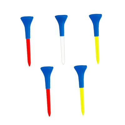 BESPORTBLE 5pcs Soft Rubber Ball Studs Golf Tees Bulk Pack for Golfing Tee Kit Random Color