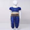YiZYiF Girls Indian Belly Dance Outfit Halloween Costume Party Fancy Dress Up Crop Top with Bloomers Pants Carnival Sets Blue B Dance Outfits 3-5 Years view 2