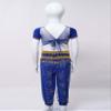 YiZYiF Girls Indian Belly Dance Outfit Halloween Costume Party Fancy Dress Up Crop Top with Bloomers Pants Carnival Sets Blue B Dance Outfits 3-5 Years view 3