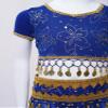 YiZYiF Girls Indian Belly Dance Outfit Halloween Costume Party Fancy Dress Up Crop Top with Bloomers Pants Carnival Sets Blue B Dance Outfits 3-5 Years view 4