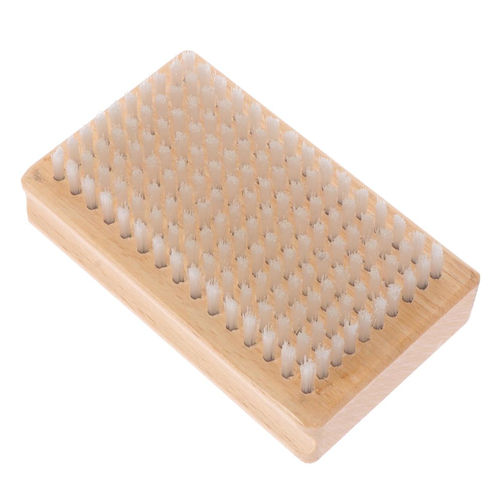 BESPORTBLE Skiing Board Cleaning Brush Wooden Handle Scrubber for Deep Cleaning Compact Lightweight for Home Salon and Travel Use for Ski Wax Application