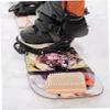 BESPORTBLE Skiing Board Cleaning Brush Wooden Handle Scrubber for Deep Cleaning Compact Lightweight for Home Salon and Travel Use for Ski Wax Application view 4