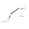 balacoo 4pcs Coiled Fishing Lanyard with Heavy Duty Safety Rope Elastic Tether Spring Cable for Outdoor Fishing Gear Durable Steel Wire and Material Convenient Retractable Design view 3