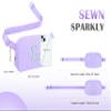 COSHAYSOO Purple Belt Bag Crossbody Initial Fanny Waist Pack Small Cross Body Purse for Teen Girl Daughter Granddaughter Unique Personalized Birthday Easter Gifts from Mom Dad Grandma Letter L view 3