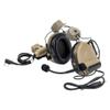 GLECTICAL Comta II Tactical Airsoft Shooting Wargame headset,with mic Without Noise Cancellation Function,Sponge ear pads with ARC Rail Adapter and U94 PTT Kenwood Adapter for Airsoft Sports BK view 1