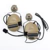 GLECTICAL Comta II Tactical Airsoft Shooting Wargame headset,with mic Without Noise Cancellation Function,Sponge ear pads with ARC Rail Adapter and U94 PTT Kenwood Adapter for Airsoft Sports BK view 3