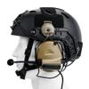 GLECTICAL Comta II Tactical Airsoft Shooting Wargame headset,with mic Without Noise Cancellation Function,Sponge ear pads with ARC Rail Adapter and U94 PTT Kenwood Adapter for Airsoft Sports BK view 4