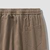 Men's Side Pockets Casual Harem Pants Relaxed Fit Drawstring Joggers Pants Outdoor Hiking Cotton Cargo Sweatpants (Brown,7X-Large) view 3