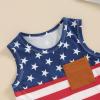 allshope Toddler Baby Boy Summer Outfits Striped Sleeveless Tank Tops and Stretch Casual Shorts Pocket Set Cute Newborn Clothes (4th of July Stripe Star, 6-12 Months) view 4
