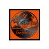 Sporticulture Football Wall Art Framed Vinyl Record Decor Print - 13X13 NFL Football Posters For Boys Bedroom & Decorations for Man Cave - Miami Dolphins view 1