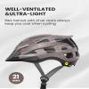 OutdoorMaster Gem II MIPS Bike Helmet with Light - Lightweight Cycling Helmet,Mountain Road Bicycle Helmet for Youth & Adult view 3