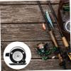 balacoo Fly Fishing Reel Mini Ice Fishing Wheel for Outdoor Use Lightweight Design Black and White Versatile Tool for Both Beginners and Experienced Anglers view 2