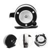 balacoo Fly Fishing Reel Mini Ice Fishing Wheel for Outdoor Use Lightweight Design Black and White Versatile Tool for Both Beginners and Experienced Anglers view 3