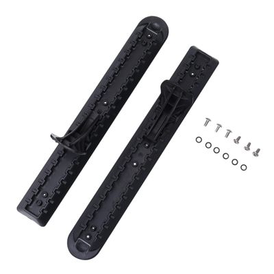 GANAZONO 2pcs Kayaking Pedal Set Durable Plastic Foot Pedals for Canoeing Convenient Outdoor Kayaking Accessories Black Grey