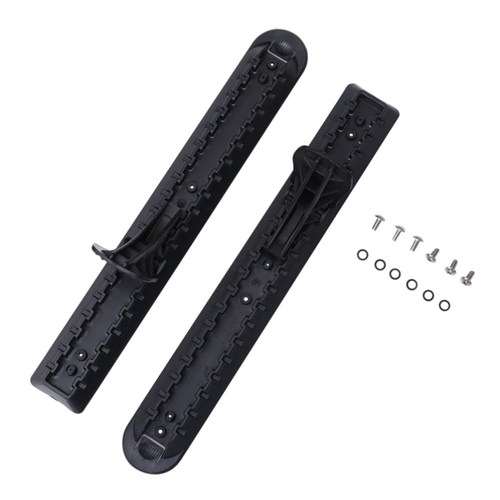 GANAZONO 2pcs Kayaking Pedal Set Durable Plastic Foot Pedals for Canoeing Convenient Outdoor Kayaking Accessories Black Grey