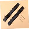 GANAZONO 2pcs Kayaking Pedal Set Durable Plastic Foot Pedals for Canoeing Convenient Outdoor Kayaking Accessories Black Grey view 3
